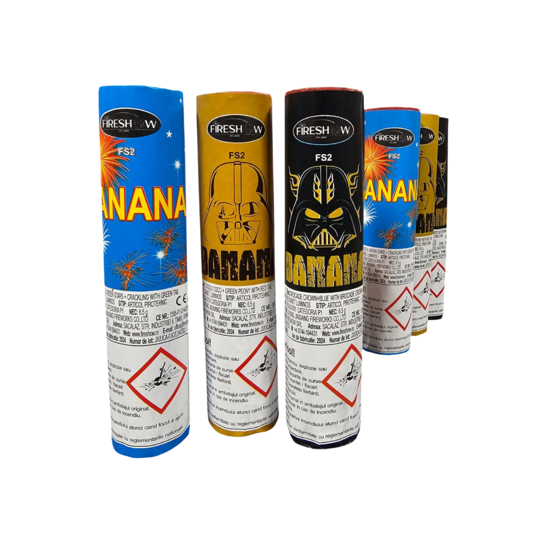 Emitator de sunet luminos BANANA, 6buc/set