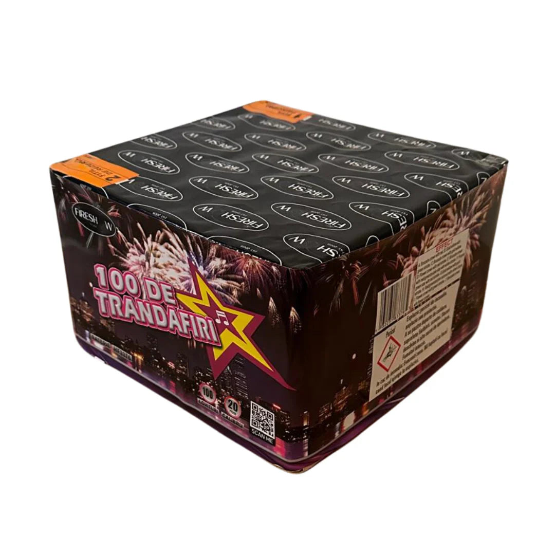 Baterie de artificii 100 de Trandafiri, 100 focuri, 20 calibru