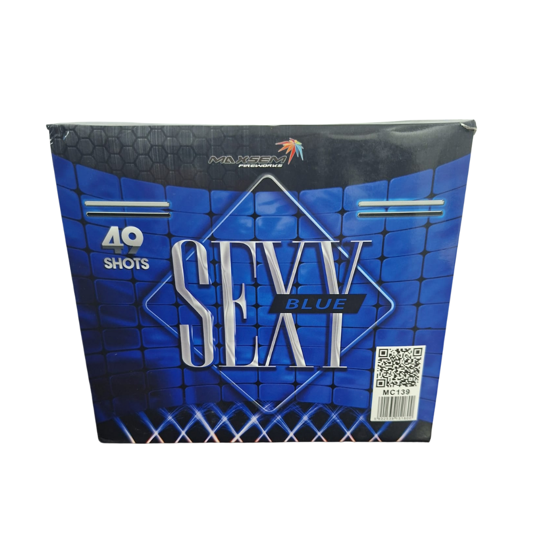 Baterie de artificii Sexy Blue, 49 focuri, 20 calibru